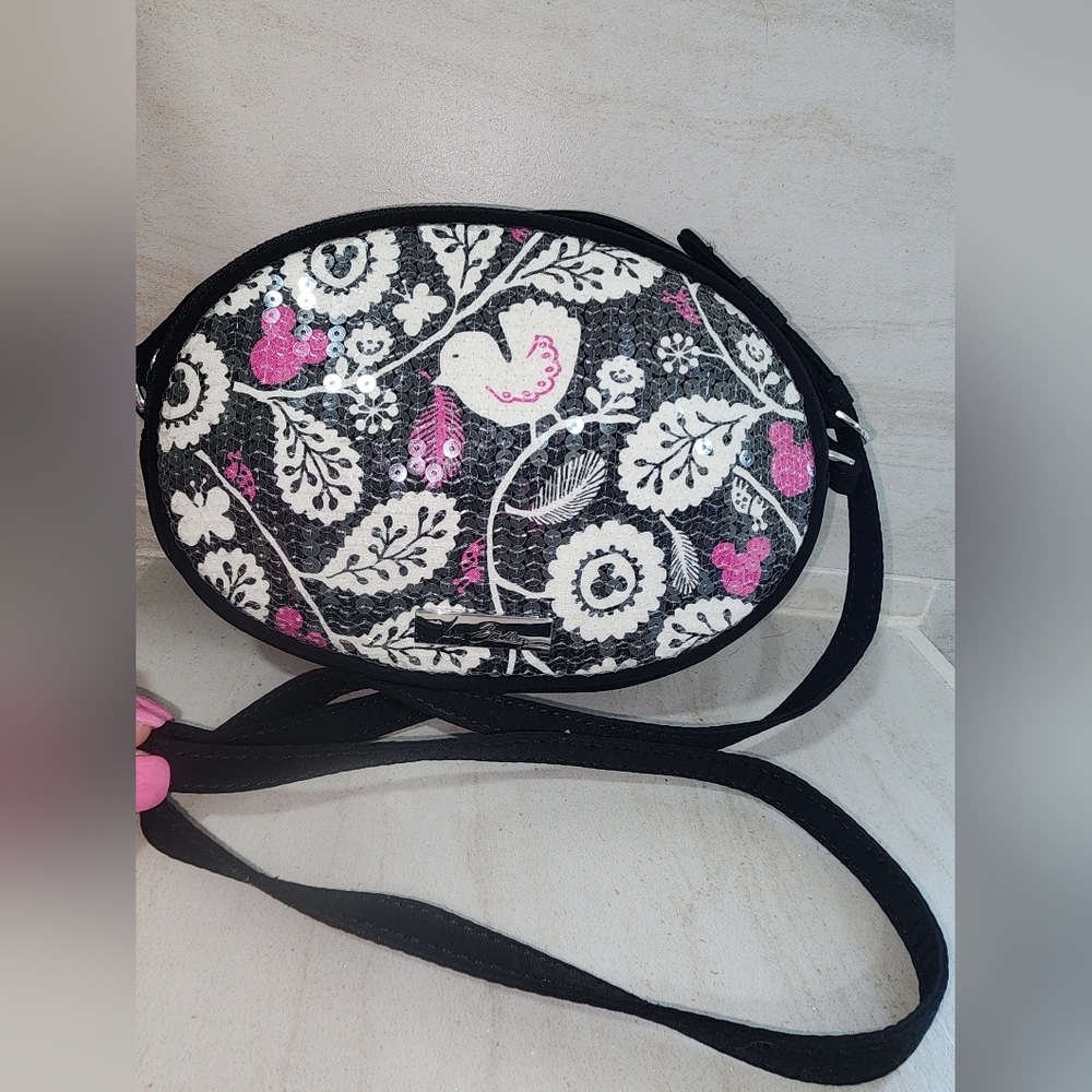 Vera Bradley X Disney Parks Mickey Meets Birdie Shimmer Sequin Crossbody Purse